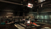 The interior of the hideout, showing the Animus 2.0