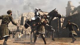 Altair attaque sur cheval