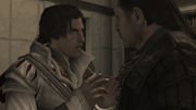 Ezio dice a Mario che si impegnerà a continuare il lavoro del padre.