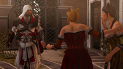 Ezio informed about the Borgia guards