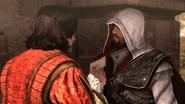Copernico consegna le lettere ad Ezio.