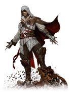 Render of Ezio from Assassin's Creed Roleplaying Game