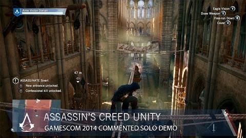 Assassin's Creed Unity Gamescom 2014 Commented Solo Demo US