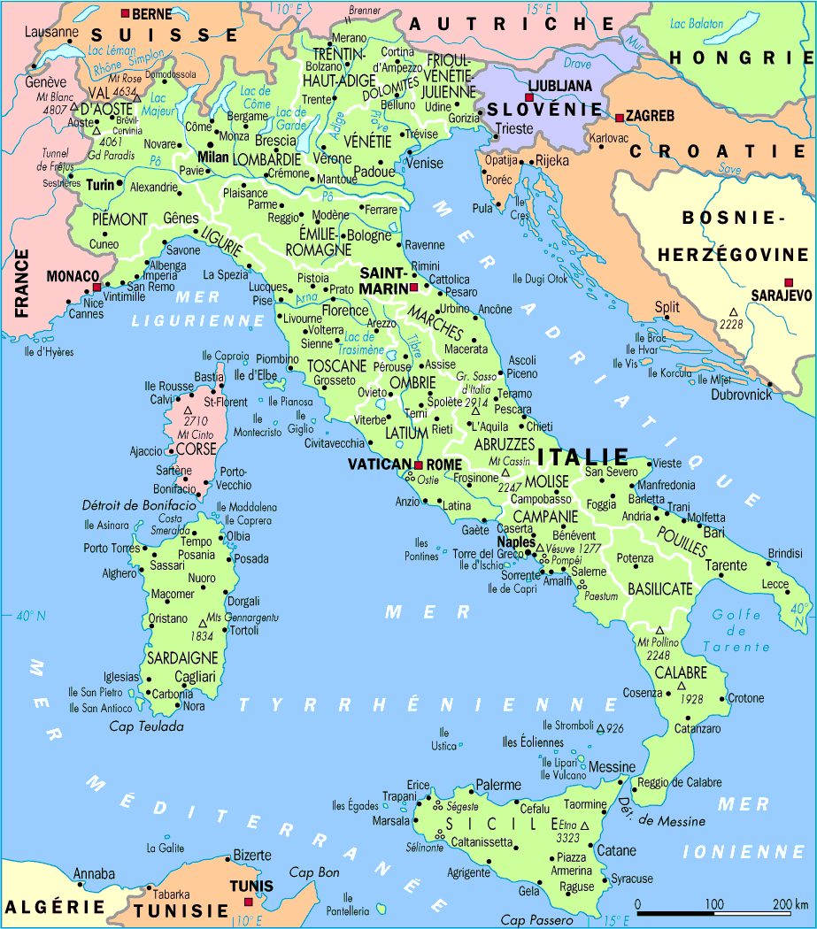 italie carte