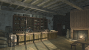 Interior of a general store in the American colonies