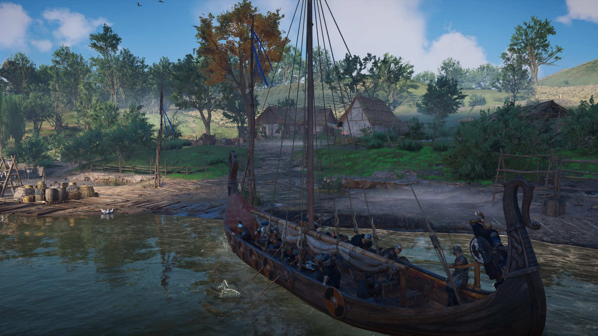 Starting a River Raid in Assassin's Creed Valhalla