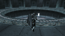 Ezio arriving at the Vault to confront Rodrigo for the final time