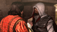 Copernic remettant les lettres à Ezio