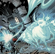 光之山投射出动物般的幻影