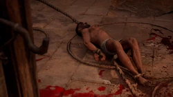 Ivarr's victim dropped on his head to his death