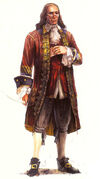 Concept art of Franklin's appearance in Assassin's Creed III