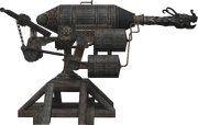A Greek fire cannon