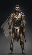 Concept art of Alexios as Deimos