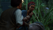 Aveline and Élise Lafleur eavesdropping on Baptiste and De Ferrer