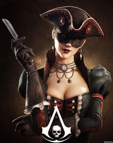 Devushka igra maska pirat 13087