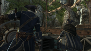 Haytham e Connor osservano la Welcome.