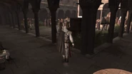 Ezio pénétrant dans le cloître