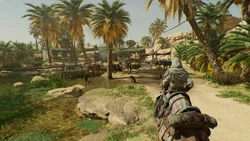 Basim finding the caravan