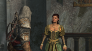 Sofia visiting Ezio in the Galata headquarters