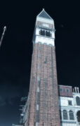 The Campanile at night