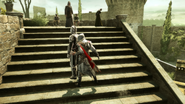 Ezio empoisonnant le quatrième garde
