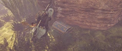 Bayek finds the chest mentioned by Abar