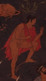 一幅公元前5世纪的描绘帕特罗克洛斯的壁画