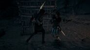 Gaspar fighting with Kassandra