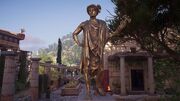 Statue of Hermes, used as a message board in 5th century BCE Greece