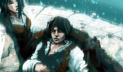 Giovanni's gezicht wordt veranderd.