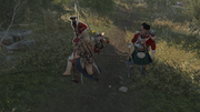 Connor fighting the Redcoats