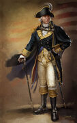 Concept art of George Washington