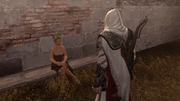 Courtesan telling Ezio about Giuletta