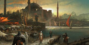 World - Turkey - Constantinople - The port - Concept Art 02