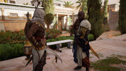 Bayek meeting Taharqa