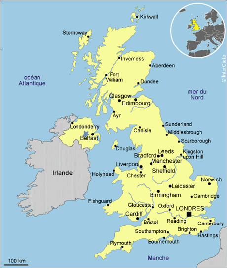 carte du royaume uni