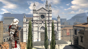 An Assassin overlooking the Basilica of Santa Croce