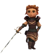 Constanza wielding a rapier