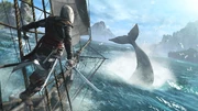 BlackFlag promo 4.jpg (1.79 MB) Edward aboard the Jackdaw as a whale breaches the water ahead