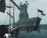 Navio medieval dos Cruzados.