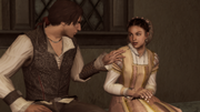 Ezio conversando com Claudia
