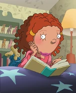 Ginger writing in her diary.