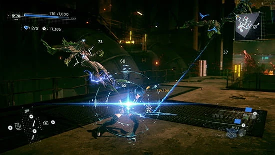 The female protagonist fighting a chimera.
