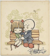 0001848214.jpg (236 KB) Art by Osamu Tezuka of Pinoko and Hosuke Sharaku
