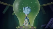 Tamami in a sustanence pod