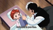 Black Jack greets Pinoko after her reconstructive surgery