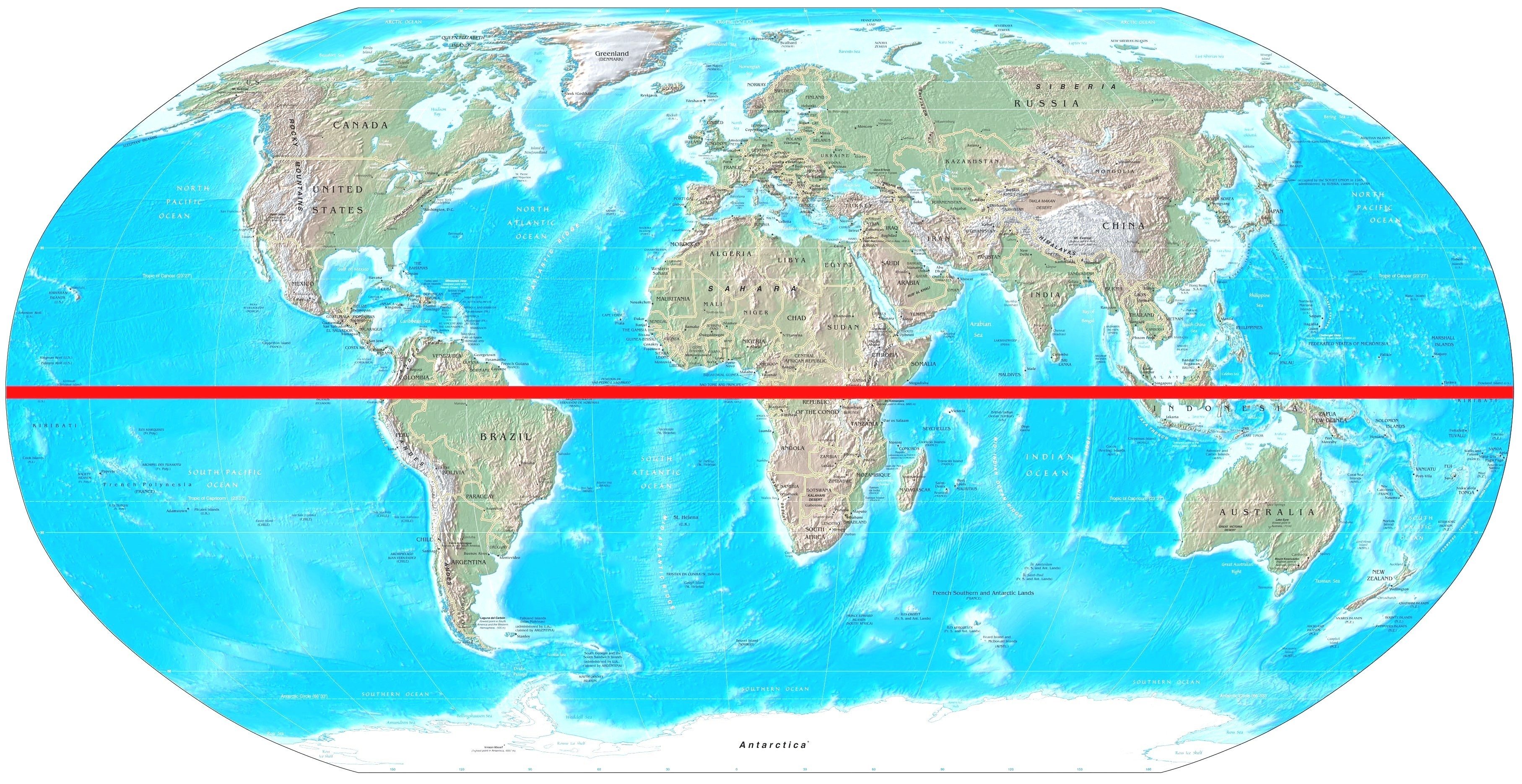 the equator map