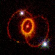 Resto de supernova SN 1987A.