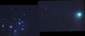 Pleiades-comet-Machholz