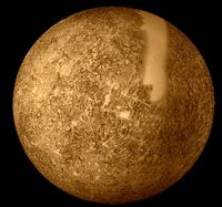 Reprocessed Mariner 10 image of Mercury